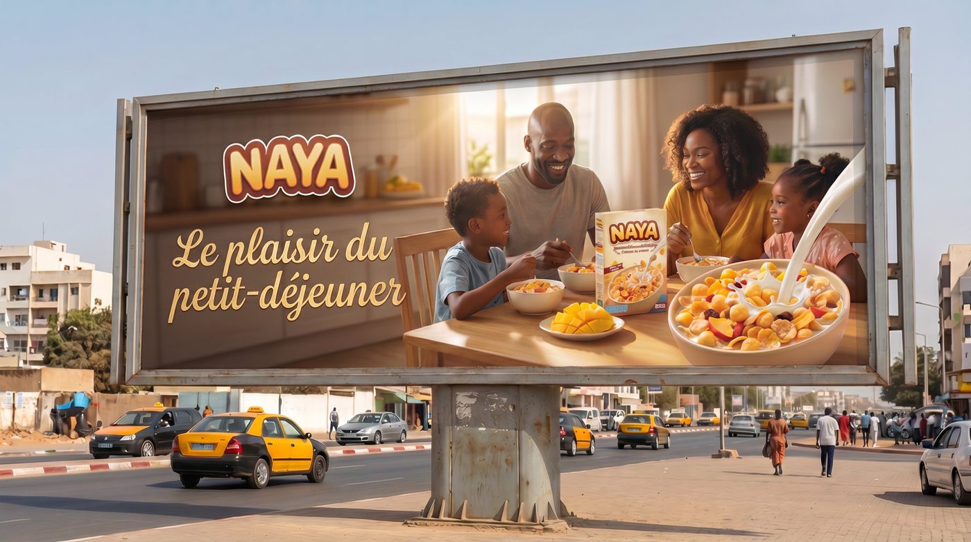 Publicité NAYA panneau